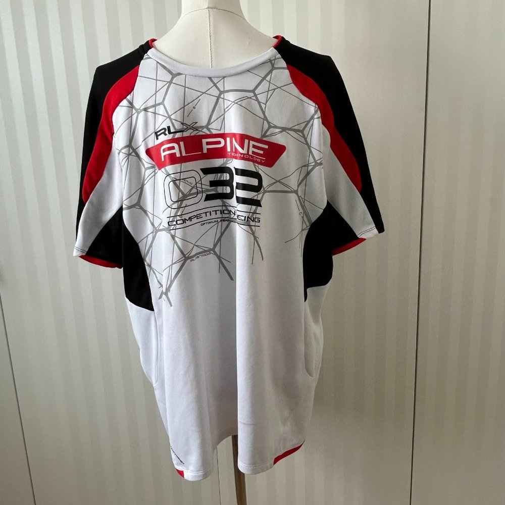 Ralph Lauren White with black and red men's short sleeve t-shirt Size XXL